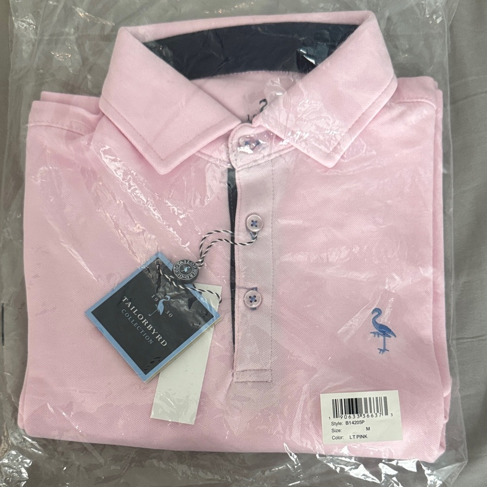 Boys Tailorbyrd Light Pink Polo Shirt